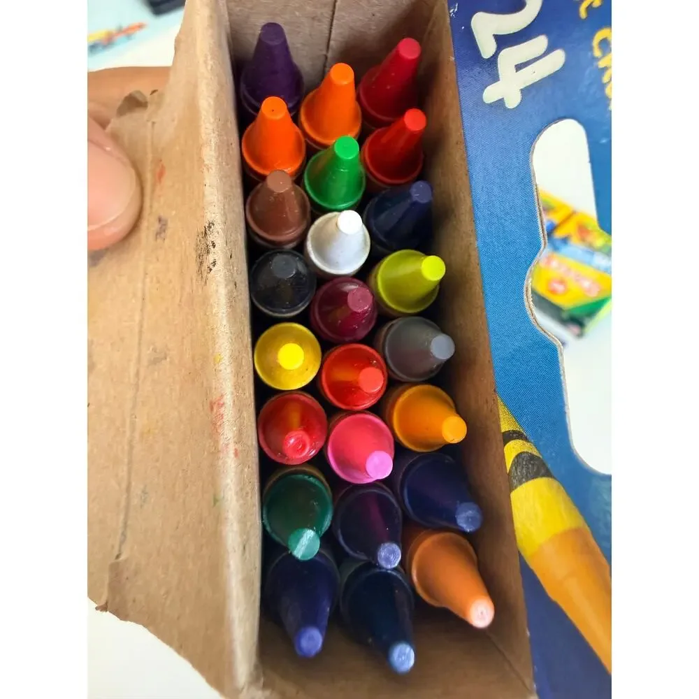 Vintage Crayola 24 Count Crayon Boxes New Color Contest Last Chance Dandelion
